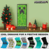Minecraft Socks Advent Calendar 2025 with 24 colourful Minecraft-themed sock pairs, festive Christmas gift for kids, teens and gaming fans.