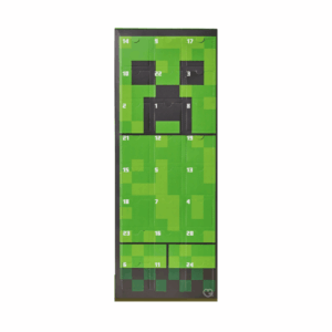 Minecraft Socks Advent Calendar 2025 with 24 colourful Minecraft-themed sock pairs, festive Christmas gift for kids, teens and gaming fans.