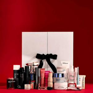 Niche Beauty Advent Calendar 2025 with 24 luxury skincare, makeup, haircare and bath products, perfect for beauty enthusiasts.