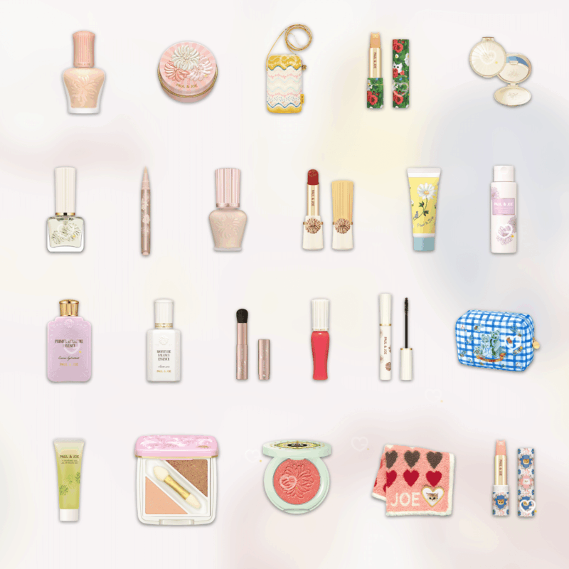 Paul & Joe Advent Calendar 2025 in festive box with 24 beauty treats including primers, lipsticks and skincare.