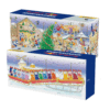 Red Bull Advent Calendar 2025 with 24 cans in 16 flavours, festive red design with snowflakes and gold accents.