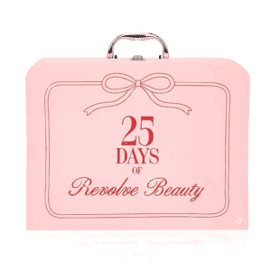Revolve Advent Calendar 2025 with 25 luxury beauty treats including skincare, makeup, haircare, body care and cosy socks for beauty lovers.