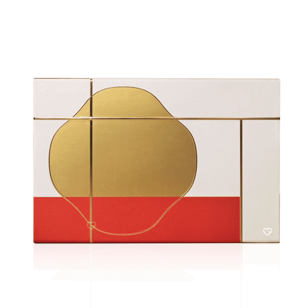 Shiseido Advent Calendar 2025 in red festive box with 24 skincare, makeup, bodycare and fragrance surprises.