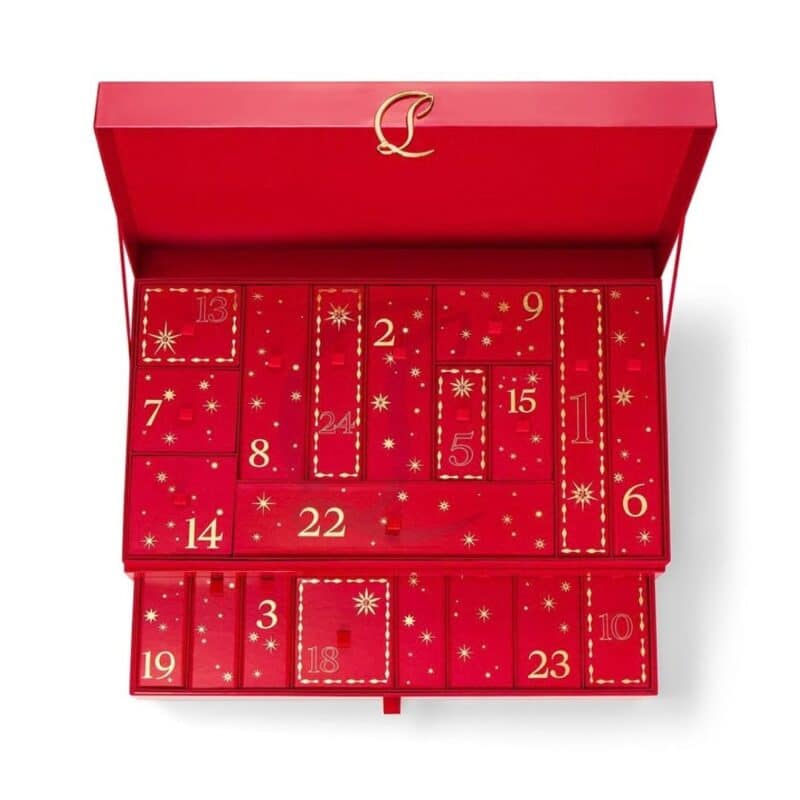Christian Louboutin Advent Calendar 2026 drawers seen from above