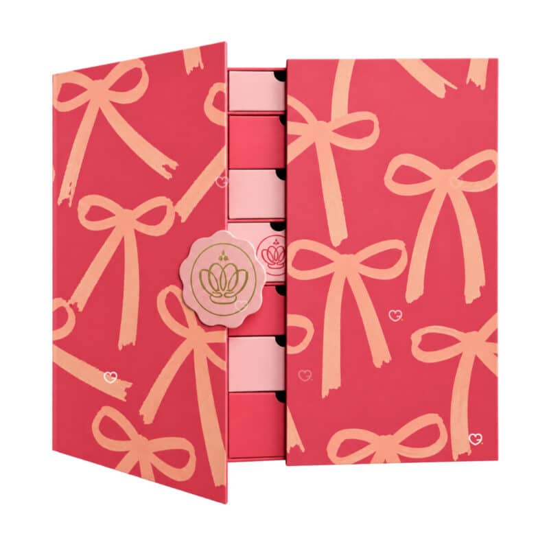 Glossybox Advent Calendar 2026 with lid open showing the drawers