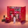 Neom Advent Calendar 2026 opened box drawers with candle and body oil, wellbeing advent calendar