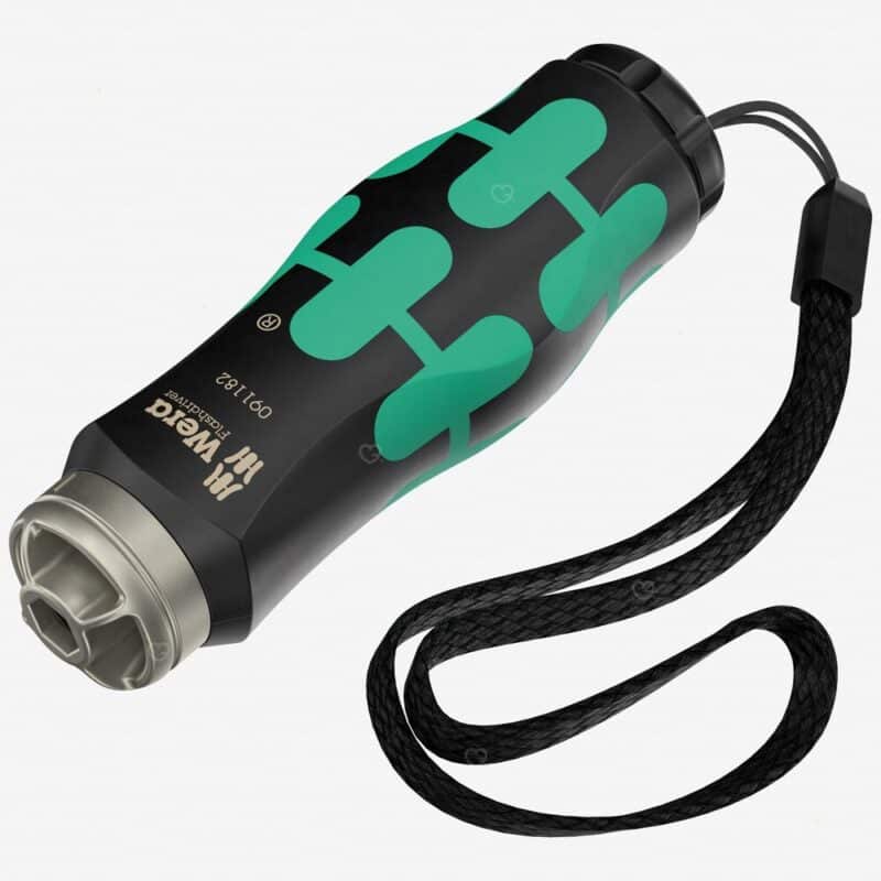 Wera Flashdriver, the 2026 advent calendar star piece, an LED torch and quarter-inch bit holder in a Kraftform handle