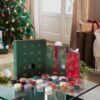 Yankee Candle tea light advent calendar styled in a living room
