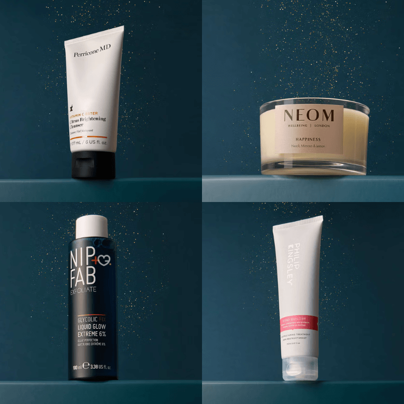AllBeauty Advent Calendar 2025 with 12 festive days of luxury skincare, fragrances, and haircare minis, perfect for beauty lovers.