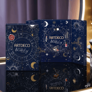 ArtDeco Advent Calendar 2025 with 24 luxury makeup surprises in festive packaging, ideal for beauty enthusiasts seeking exclusive gifts.