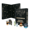 BoohooMAN Advent Calendar 2025 featuring 24 premium men’s grooming products in sleek black packaging, perfect for style-conscious men. Perfect gift for beauty for men