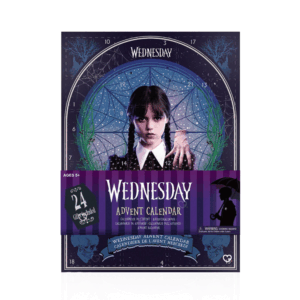 Cinereplicas Wednesday Advent Calendar 2025 with 24 gothic-themed gifts like jewellery, stationery and accessories for Wednesday fans.