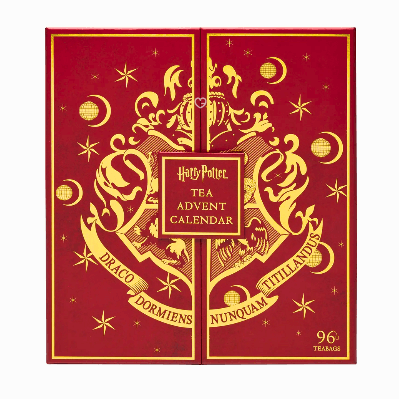 Harry Potter Tea Advent Calendar 2025 with 24 drawers of black, fruit and herbal infusions. Magical festive gift for tea lovers and fans.