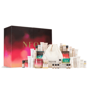 Neom Advent Calendar 2025 with 24 luxury wellbeing treats—candles, oils, and skincare—perfect for mindful women seeking festive self-care.