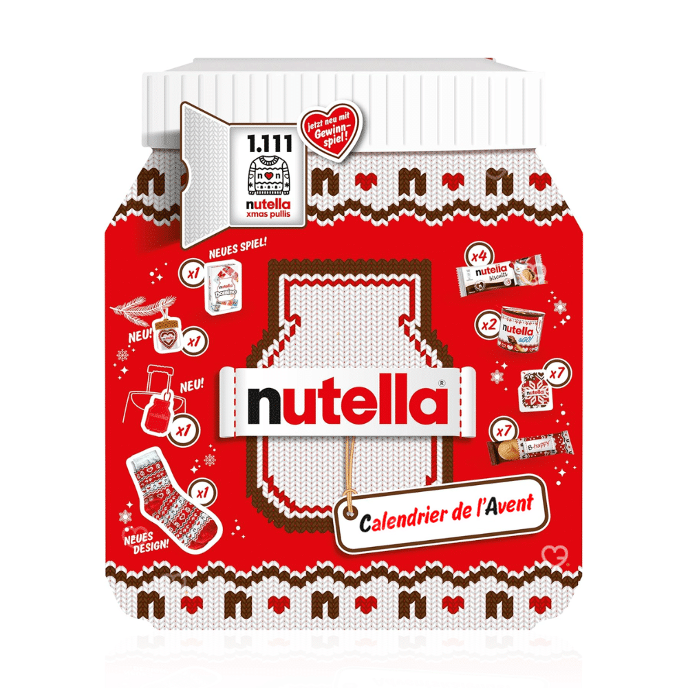 Nutella Advent Calendar 2025 with 24 festive treats—mini spreads, cookies, waffles, and gifts, perfect for families and chocolate lovers.