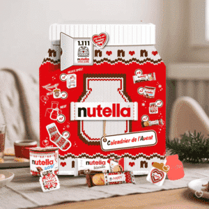 Nutella Advent Calendar 2025 with 24 festive treats—mini spreads, cookies, waffles, and gifts—perfect for families and chocolate lovers.