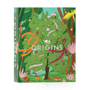 Origins Advent Calendar 2025 with 24 mini skincare treats including masks, creams and serums in festive packaging for beauty enthusiasts.