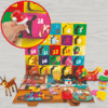 Play Doh Advent Calendar 2025 with 24 colourful dough pots, 28 festive tools and playmat for creative Christmas fun for kids aged 3–8.