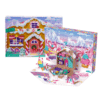 Polly Pocket Advent Calendar 2025 with 24 festive surprises, mini Polly figurine and gingerbread house playset for kids’ holiday fun.