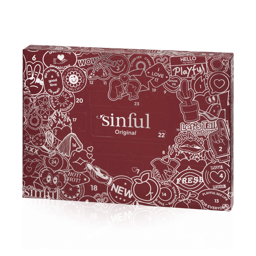 Sinful Original Advent Calendar 2025 with 24 erotic surprises, luxury sex toys and playful games for adventurous couples.