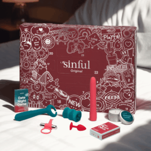 Sinful Original Advent Calendar 2025 with 24 erotic surprises, luxury sex toys and playful games for adventurous couples.