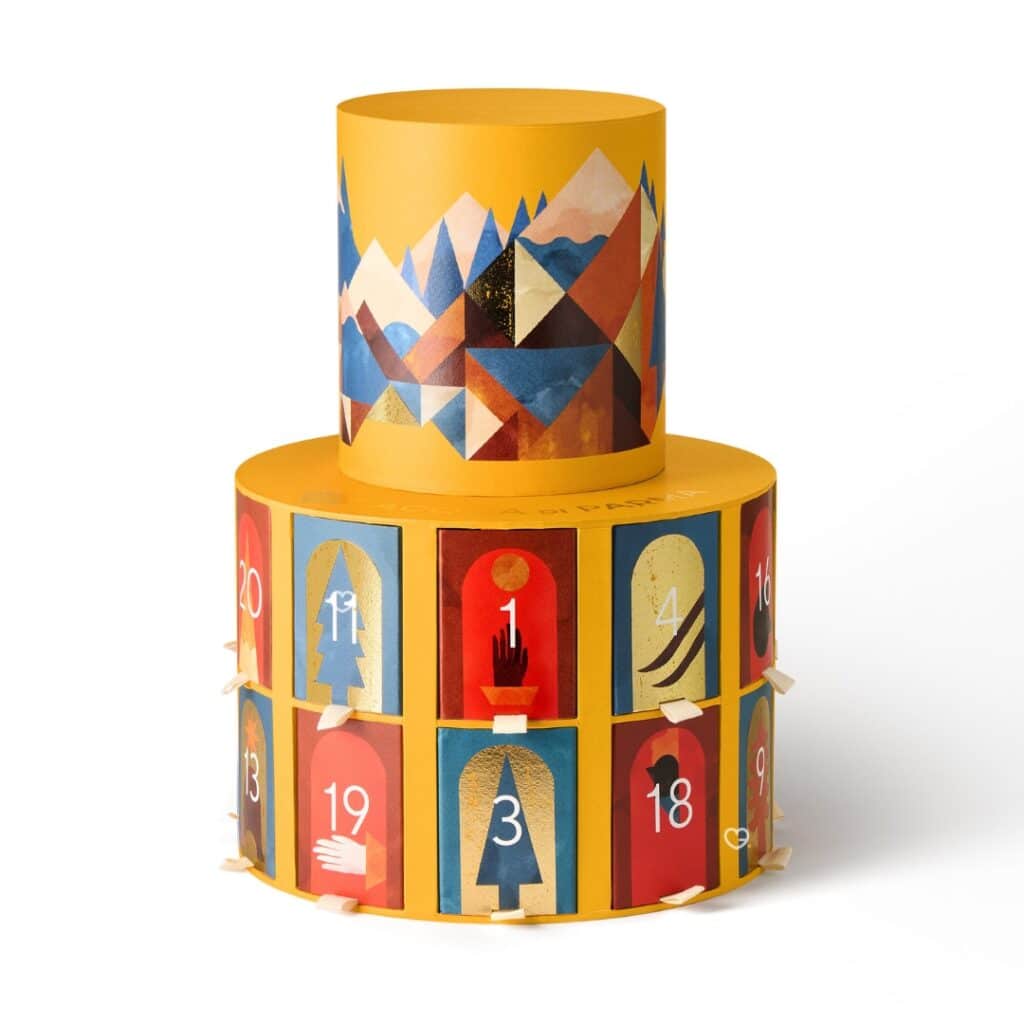 Acqua Di Parma Advent Calendar 2026 two-storey Grand Hotel box on a white background