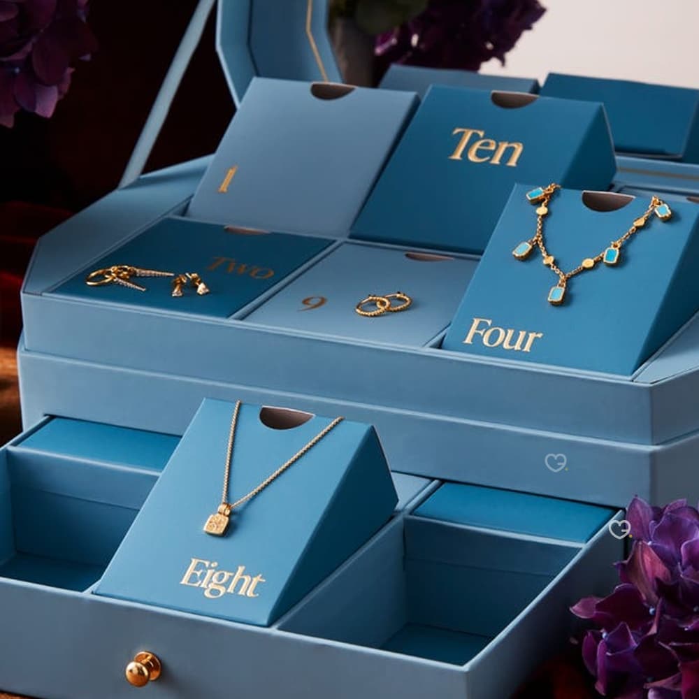 Jewellery advent calendar