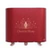 Back of the Charlotte Tilbury Advent Calendar 2026 red and gold keepsake box on crystal star feet