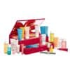 Clarins beauty advent calendar 2026 open box showing all 24 products