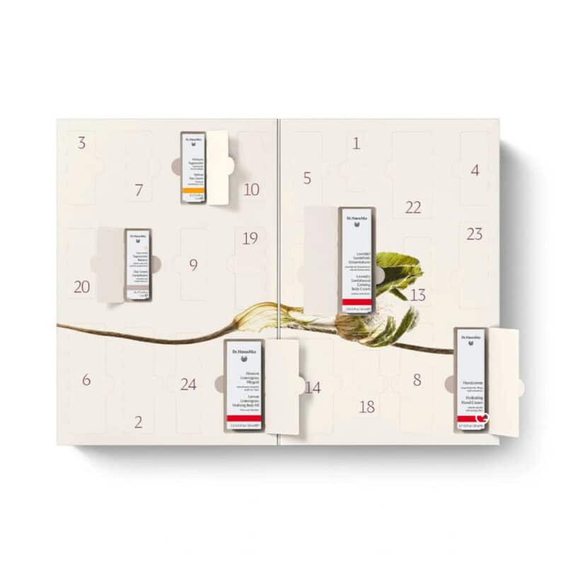Dr Hauschka advent calendar 2026 skincare products behind the doors