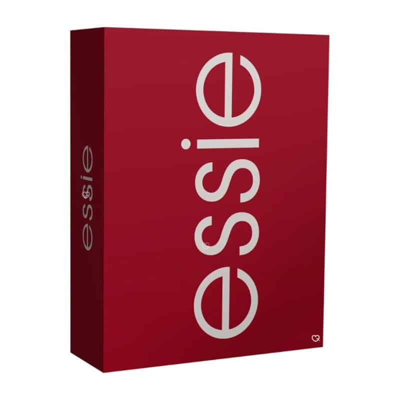 Essie Advent Calendar 2026 closed festive box with 24 doors