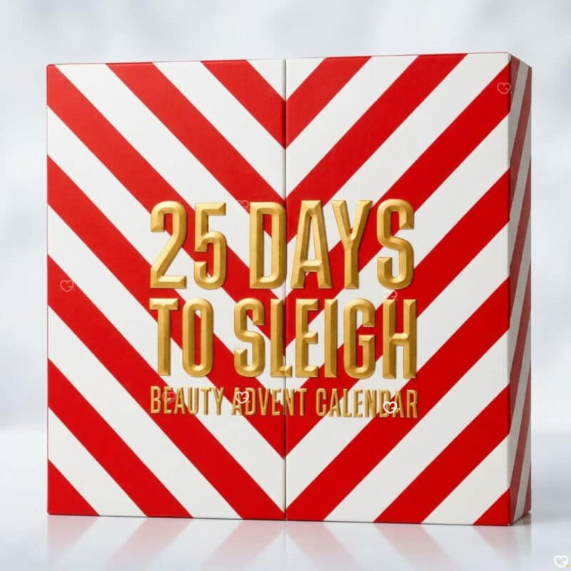 Fenwick Beauty Advent Calendar 2026 red and white striped box