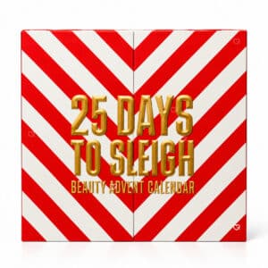 Fenwick Beauty Advent Calendar 2026 closed candy-stripe box