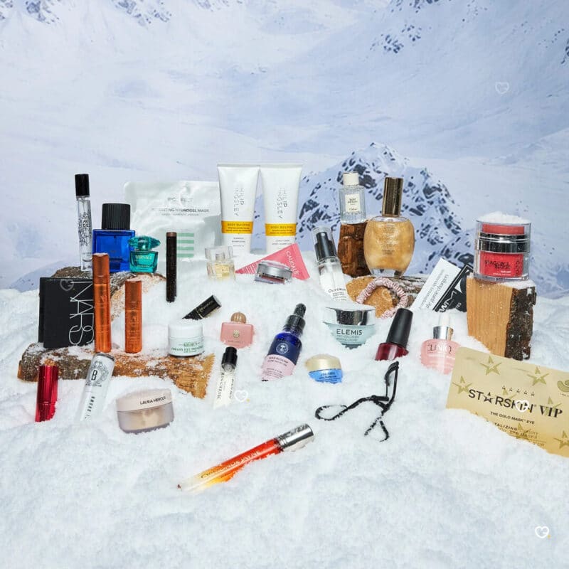 Fenwick Beauty Advent Calendar 2026 full contents flat lay