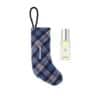 Numbered tartan stocking from the Jo Malone advent calendar holding an Orange Bitters cologne