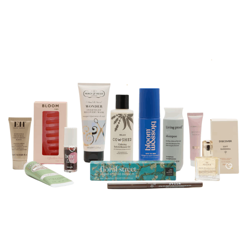 m&s Advent Calendar 2025 contains 25 beauty products and is presented in a black box illustrated by Bella Freud x Marks & Spencer