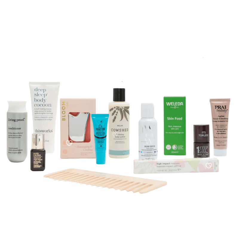 m&s Advent Calendar 2025 contains 25 beauty products and is presented in a black box illustrated by Bella Freud x Marks & Spencer
