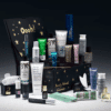 m&s Advent Calendar 2025 contains 25 beauty products and is presented in a black box illustrated by Bella Freud x Marks & Spencer