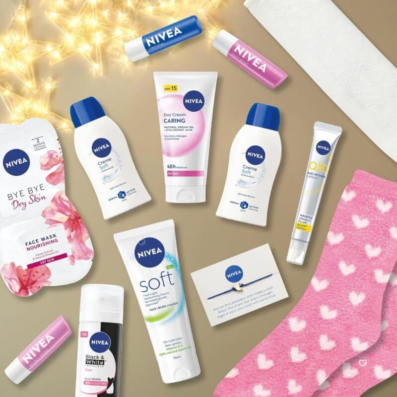 NIVEA Advent Calendar 2026 contents, face creams and lip balms