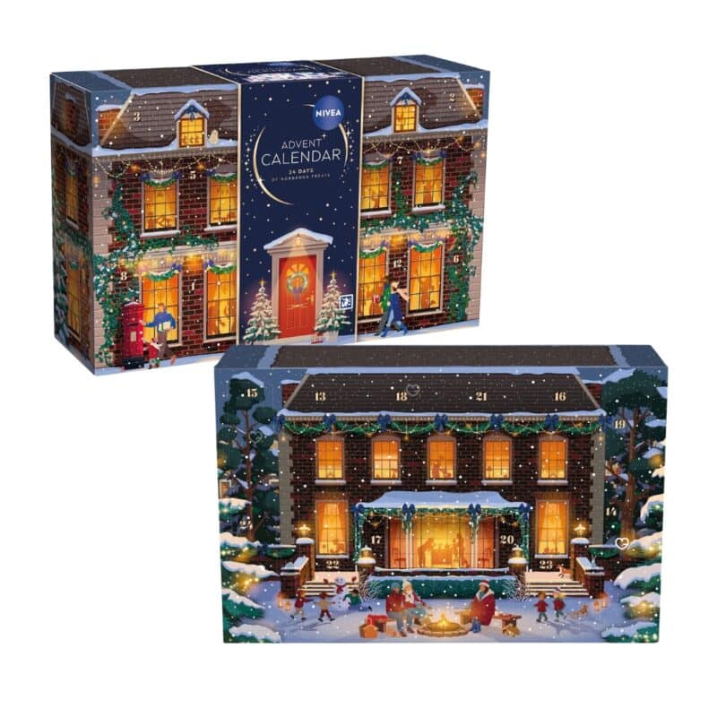 NIVEA Advent Calendar 2026 contents laid out