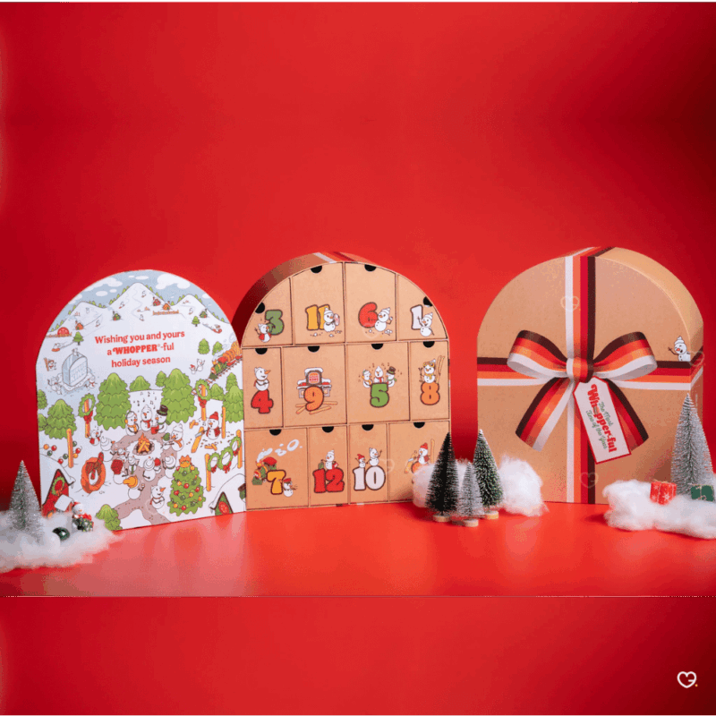 Burger King Advent Calendar 2025 with 12 exclusive surprises like JD The Dog plushie and BK board game, perfect for BK fast‑food fans.