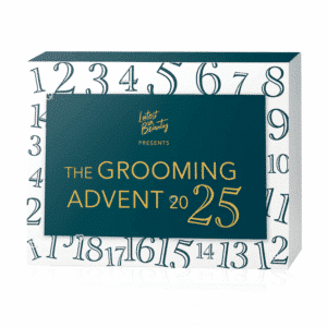 Latest in Beauty Grooming Advent Calendar 2025 featuring 25 men’s skincare, haircare and fragrance treats in a sleek festive box for style-conscious men.