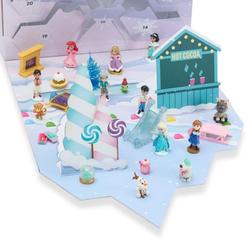 Disney Once Upon a Story Advent Calendar 2026 Princess figures and play accessories scene