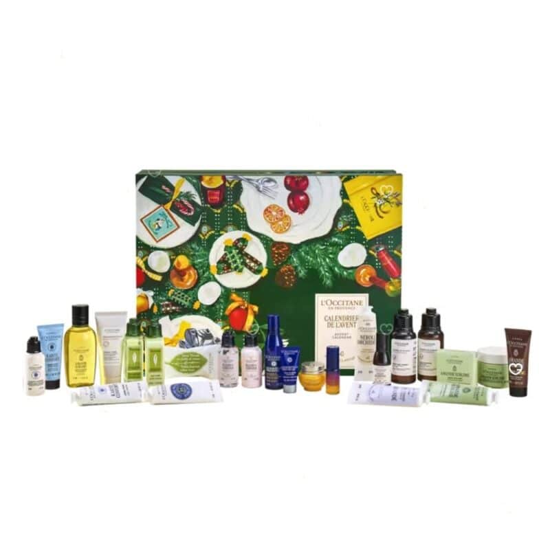 L'Occitane Advent Calendar 2026 full contents: 24 Provence skincare products lined up