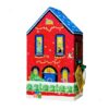 closed red-brick house-shaped box of the Lush 29½ High Street Advent Calendar 2026 on a white background