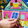 numbered advent doors inside the Lush 29½ High Street house, an advent calendar for her