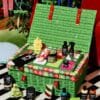 Open Lush advent calendar 2026 hamper with all 25 vegan bath and body products