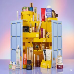 Selfridges Advent Calendar 2026 The Big Beauty Haul open with all products on display