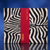 ASOS Face + Body Advent Calendar 2026 zebra-print box front on a blue background