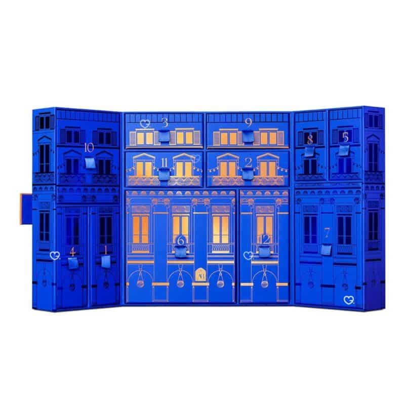 Augustinus Bader 2026 advent calendar door detail with gilded facade design